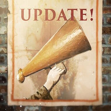 Game update announcement graphic