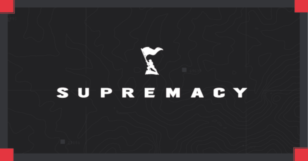 The Supremacy logo on a dark, rectangular background.