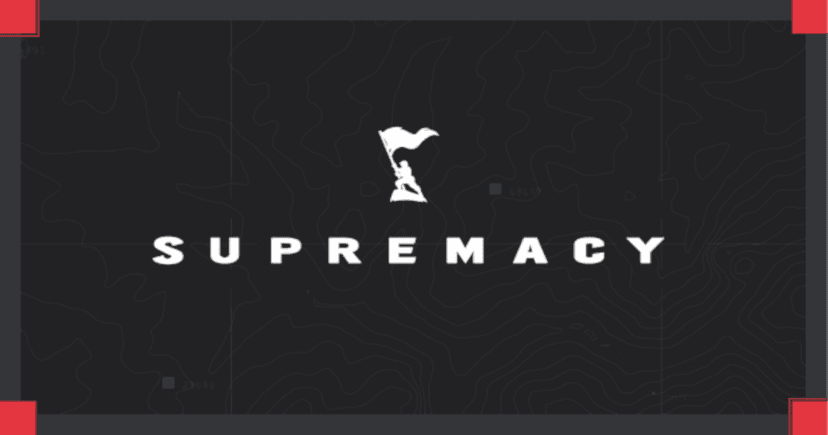 The Supremacy logo on a dark, rectangular background.